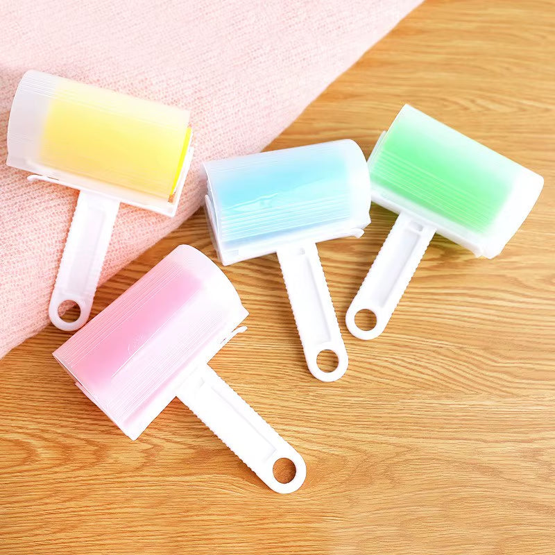 Reusable Washable Silicone Pet Hair Remover Lint Remover Dust Wiper Sticky Roller Brush Cat Dog Comb Cleaning Tool