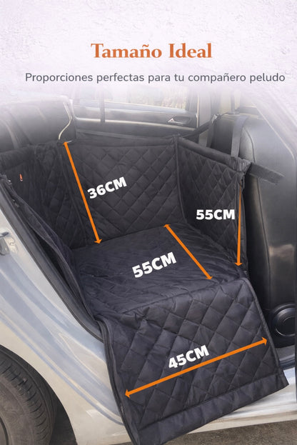 Transportín y Asiento de Coche para Mascotas (Medidas: 55 cm x 45 cm x 50 cm) (altura trasera) / 36 cm (altura frontal)