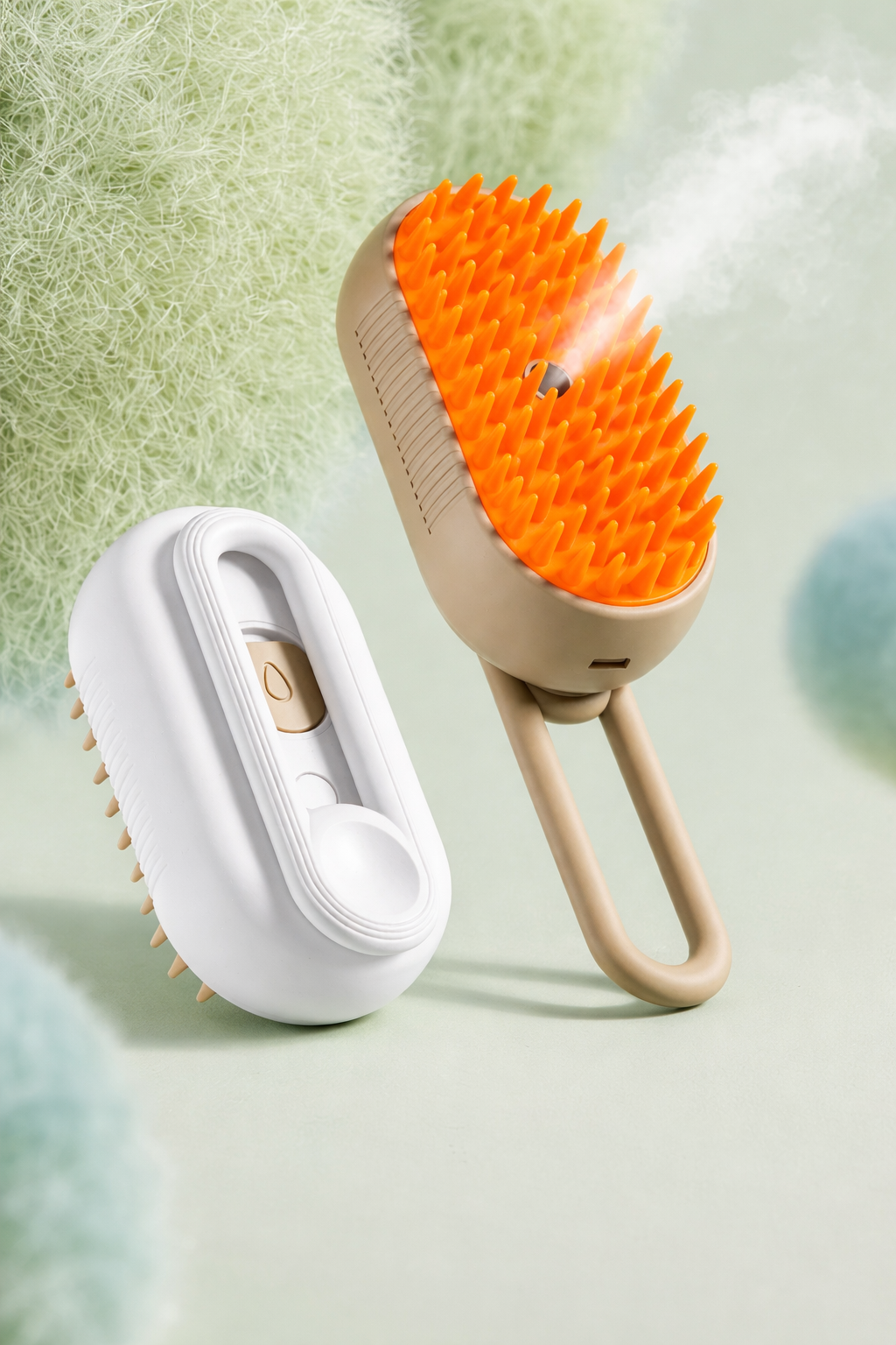 Cepillo Eléctrico de Vapor para Mascotas 3 en 1 – Limpieza y Desenredado